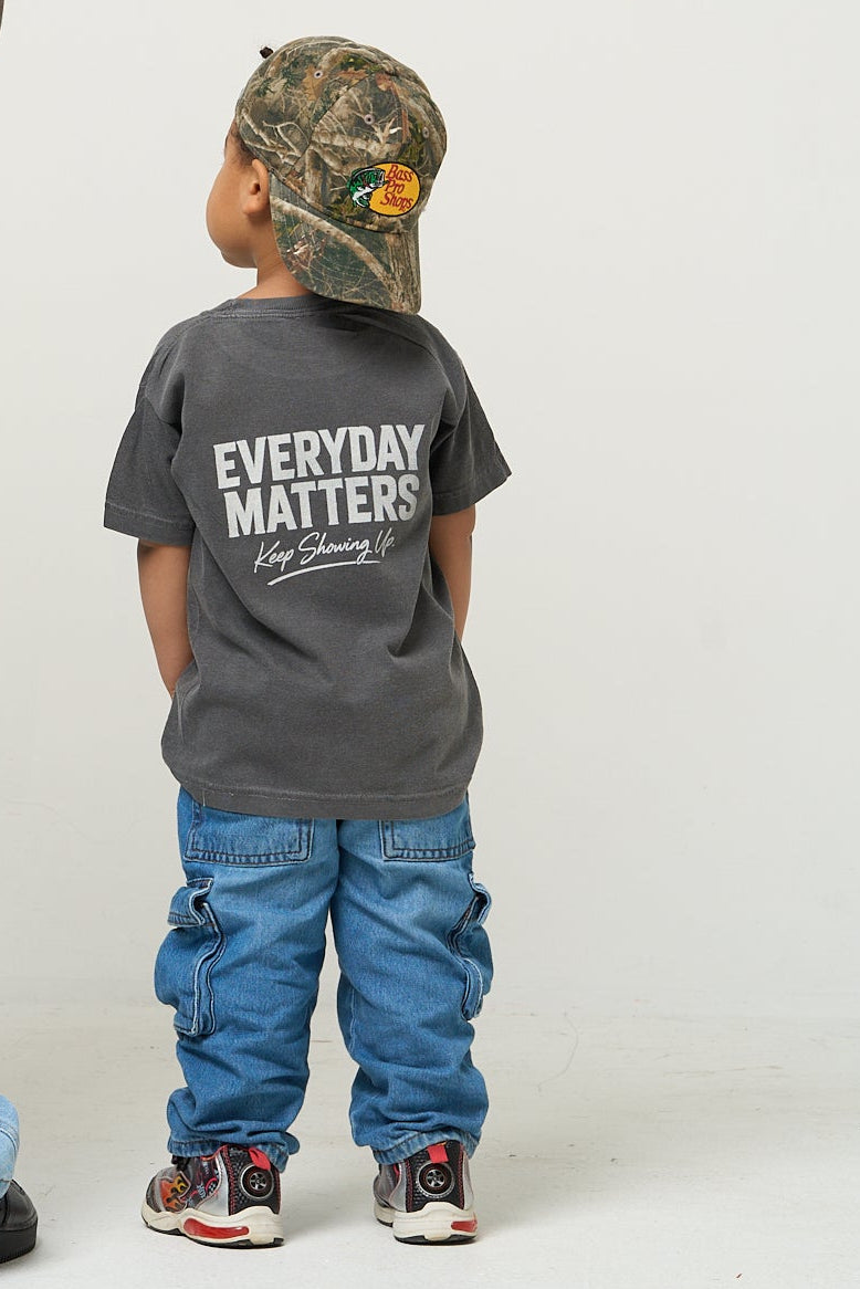 Everyday Matters Tee - Kids Vintage Charcoal