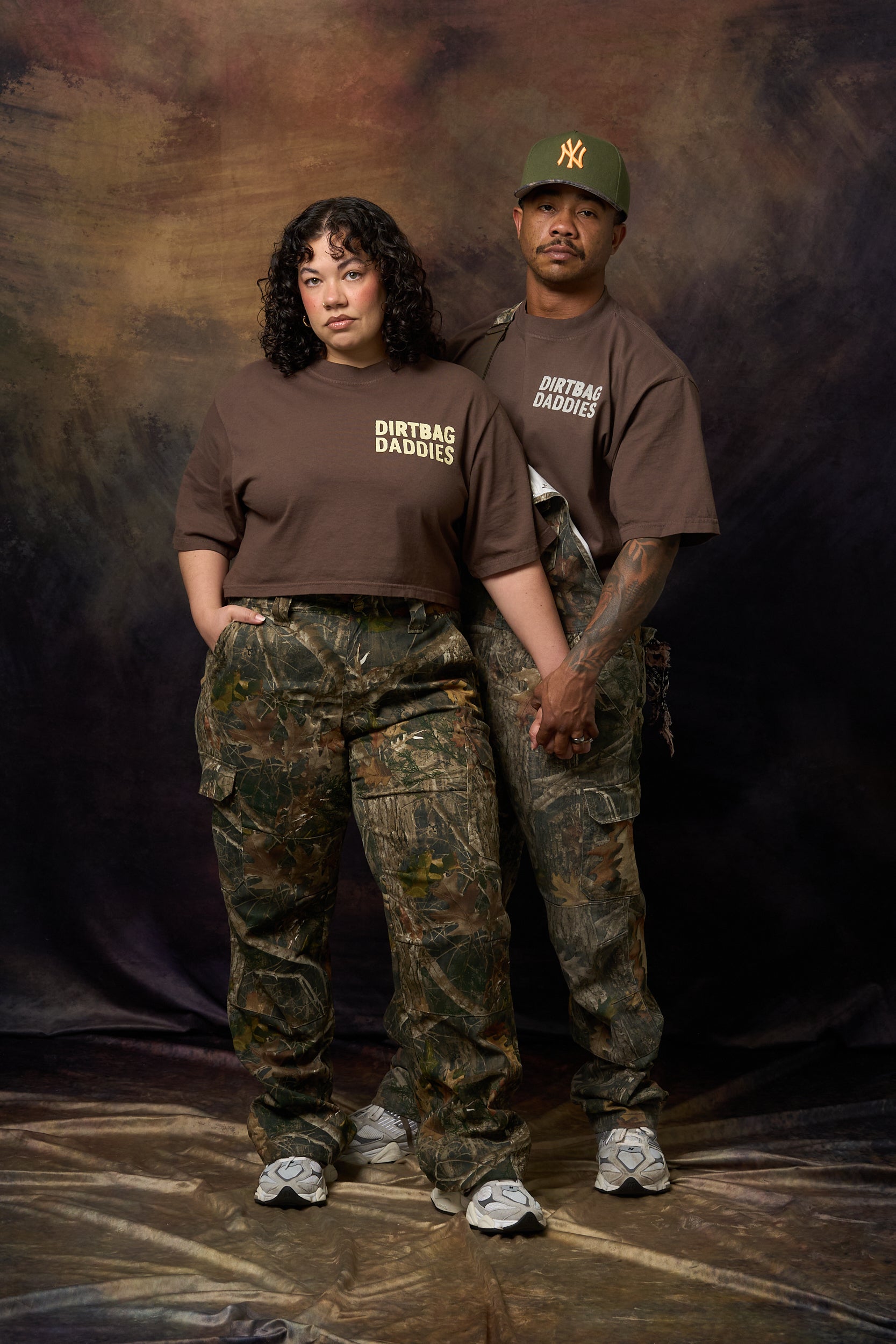 Present Over Perfect Women's Crop Tee - Mineral Brown